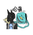 Wolf Father and Cat Daughter No.1 Ghost（個別スタンプ：31）