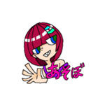 不思議な女の子。（個別スタンプ：3）