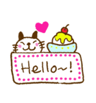 Cute and fun cat signs（個別スタンプ：4）