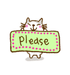 Cute and fun cat signs（個別スタンプ：11）