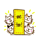 Cute and fun cat signs（個別スタンプ：21）