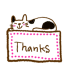 Cute and fun cat signs（個別スタンプ：25）