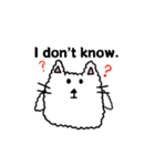 Fluffy Cat(ENGLISH VERSION)（個別スタンプ：3）