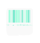 ⓒⓤⓣⓔ♡バーコード（個別スタンプ：8）