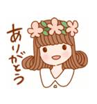 癒し系かわいい女の子スタンプ（個別スタンプ：18）