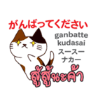 セクシーな猫日本語タイ語（個別スタンプ：19）