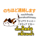 セクシーな猫日本語タイ語（個別スタンプ：23）