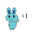 Blue Rabbit Family2（個別スタンプ：4）