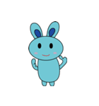 Blue Rabbit Family2（個別スタンプ：18）
