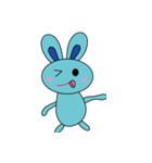 Blue Rabbit Family2（個別スタンプ：27）