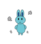 Blue Rabbit Family2（個別スタンプ：34）