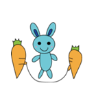 Blue Rabbit Family2（個別スタンプ：38）