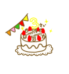 1才から40才までの方に送る誕生日ケーキ（個別スタンプ：3）