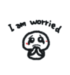 笑う雪だるま 英語バージョン（個別スタンプ：7）