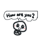 笑う雪だるま 英語バージョン（個別スタンプ：9）