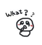 笑う雪だるま 英語バージョン（個別スタンプ：16）