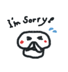 笑う雪だるま 英語バージョン（個別スタンプ：19）