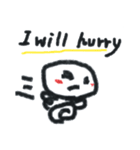 笑う雪だるま 英語バージョン（個別スタンプ：20）