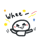 笑う雪だるま 英語バージョン（個別スタンプ：24）