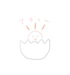 ヒヨコのかわいいスタンプ（個別スタンプ：3）