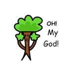 The daily life of a little tree man（個別スタンプ：4）