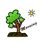 The daily life of a little tree man（個別スタンプ：9）