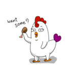 A Lovely chicken Does（個別スタンプ：15）