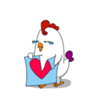 A Lovely chicken Does（個別スタンプ：36）