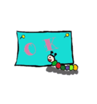 ニョロ吉＆ひら子のわっほいスタンプ（個別スタンプ：5）