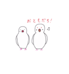 白文鳥のにちじょう（個別スタンプ：24）