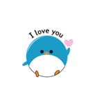 The cute little DDDD penguin（個別スタンプ：2）