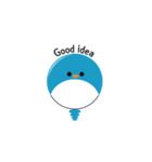 The cute little DDDD penguin（個別スタンプ：5）
