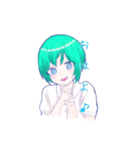 みどりな男の子（個別スタンプ：1）
