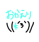 手描き顔文字スタンプ（個別スタンプ：28）
