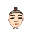 flat eyebrow family（個別スタンプ：30）