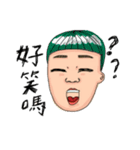 flat eyebrow family（個別スタンプ：37）