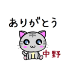 中野ねこ（個別スタンプ：17）