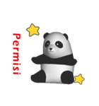 (In Indonesian) CG Panda baby (2)（個別スタンプ：15）