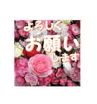 薔薇の花♡アソート7_挨拶メッセージ（個別スタンプ：2）
