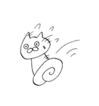 ねこのしろさん（個別スタンプ：34）