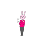 シュールうさぎ（個別スタンプ：2）