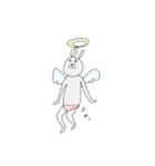 シュールうさぎ（個別スタンプ：3）