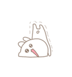 強く生きてる白うさぎ（個別スタンプ：3）