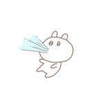 強く生きてる白うさぎ（個別スタンプ：4）