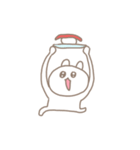 強く生きてる白うさぎ（個別スタンプ：5）