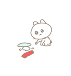 強く生きてる白うさぎ（個別スタンプ：6）