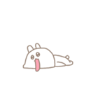 強く生きてる白うさぎ（個別スタンプ：7）