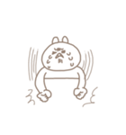 強く生きてる白うさぎ（個別スタンプ：14）