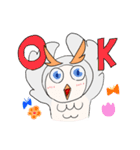 眉毛が可愛いフクロウ（個別スタンプ：1）