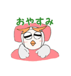 眉毛が可愛いフクロウ（個別スタンプ：15）